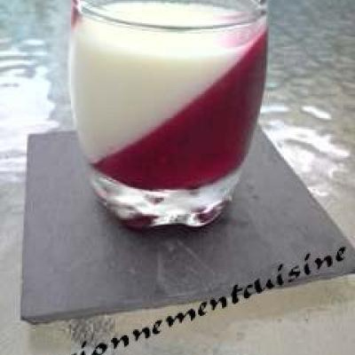 Panna cotta au chocolat blanc et framboise