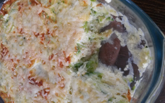 Flan de courgettes économique