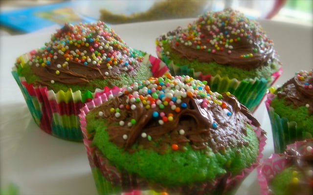 Cupcake à la pistache et chocolat