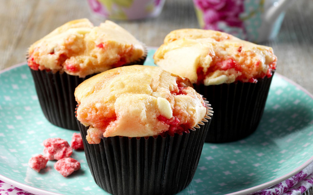 Muffins vanille aux pralines