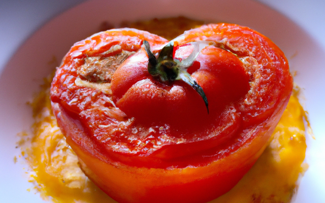 Moelleux à la tomate avec un cœur de faisselle