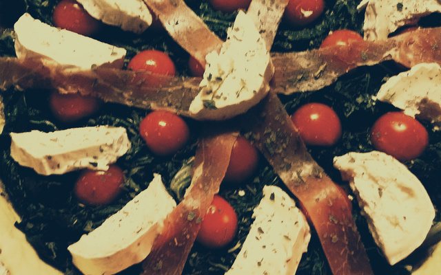 Tarte feuilletée blettes, chèvre et jambon de Parme