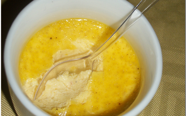 Crème brûlée au foie gras maison