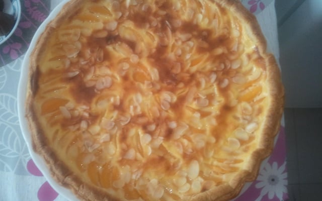 Tarte aux pêches express
