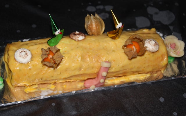 Bûche de Noël aux agrumes au thermomix