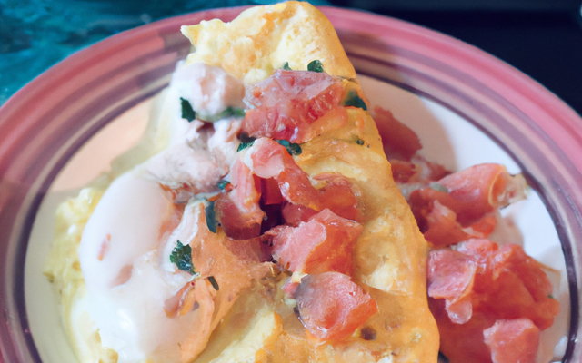 Omelette aux 2 saumons et ricotta