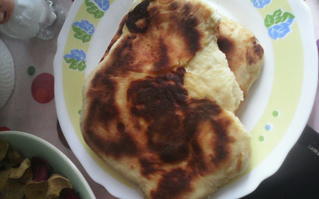 Pain indien le nan au fromage