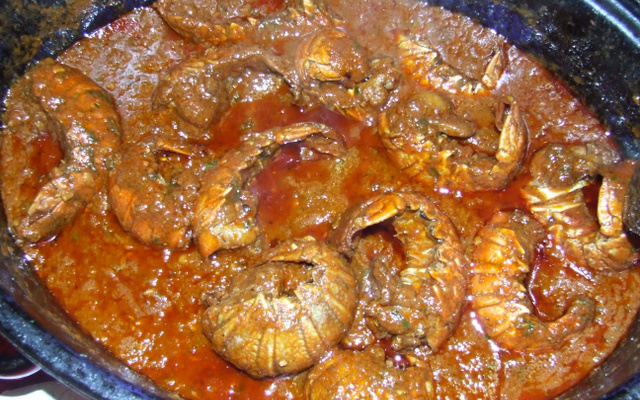 Queues de langoustes sauce américaine