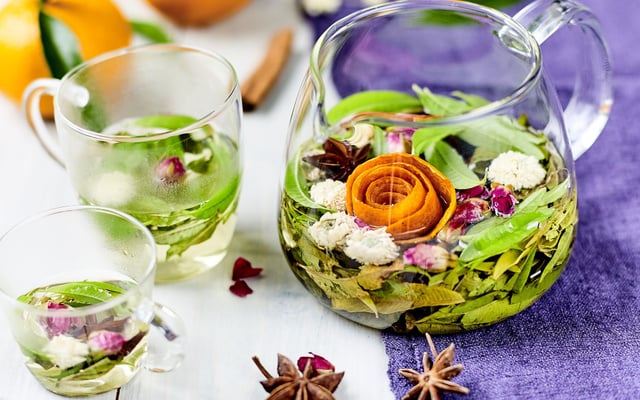 Infusion maison à fleur de peaux de clémentines de Corse