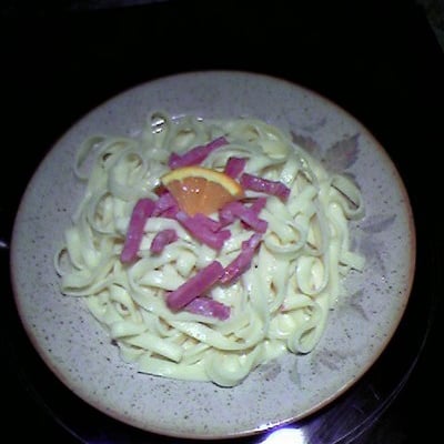 Tagliatelles au canard à l'orange