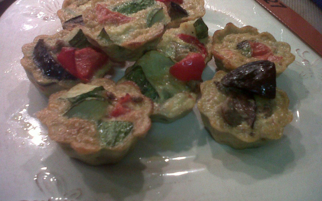 Flans de ratatouille au basilic