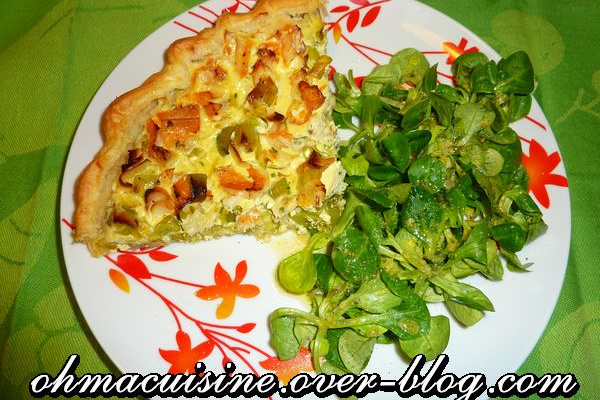Tarte haddock poireaux et curry