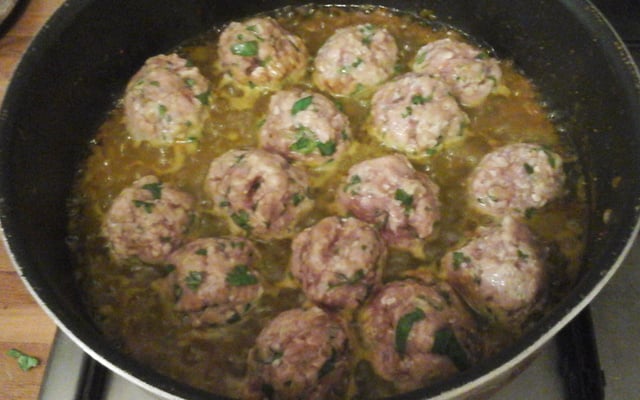 Tajine de boulettes de bœuf au riz