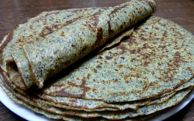 Crêpes à la farine de lentilles