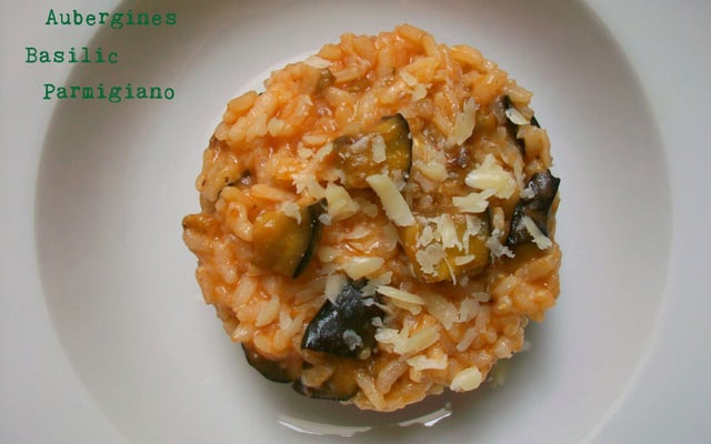 Risotto aux aubergines