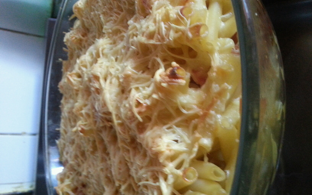 Gratin de pâtes maison