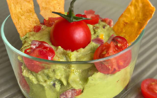 Triffle salé guacamole-tomates cerise