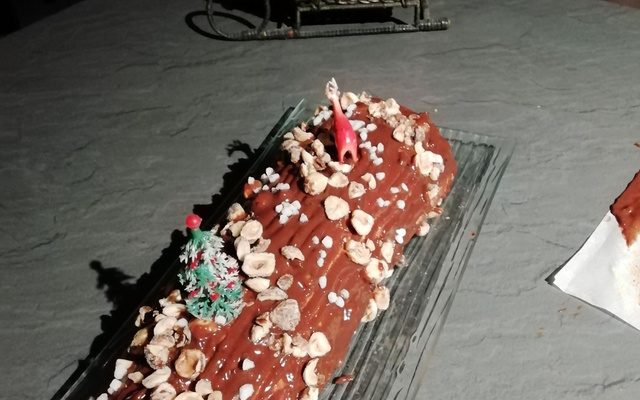 Bûche de Noël à la noisette
