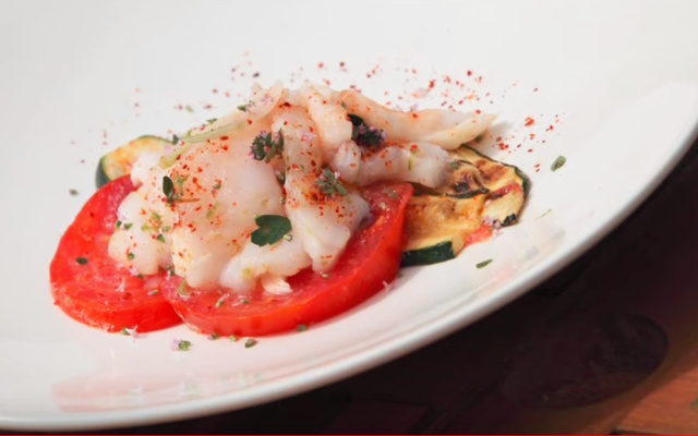 Papillote de lotte sur la braise