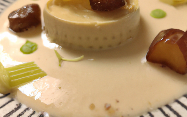 Panacotta de Beaufort et topinambours