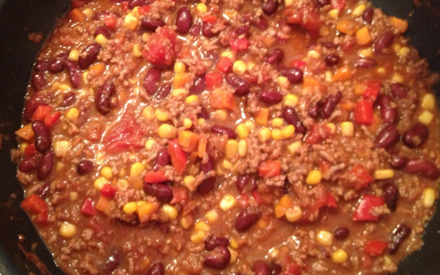 Chili con carne de chef