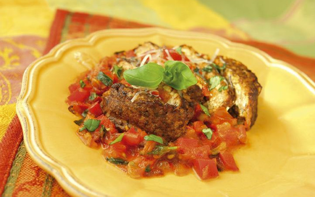 Croque Tofou sauce aux poivrons