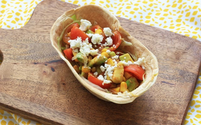 Tacos veggie avocat et tomates