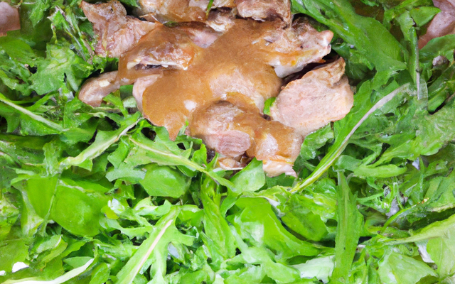 Agneau sur son lit de roquette