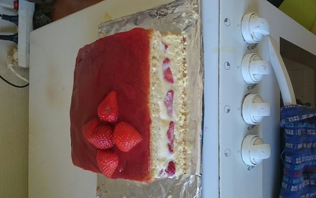 Fraisier à faire pour le lendemain