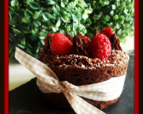 Cupcake secret : cœur coulant framboise