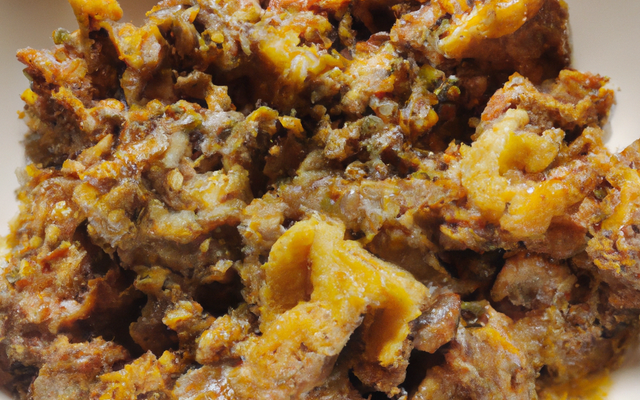 Tripes de porc croustillantes, beurre à l'ail