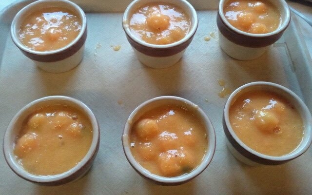 Panna cotta au sucre safrané