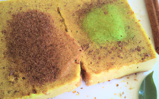 Mousse au pain d'épices et gelée de thé