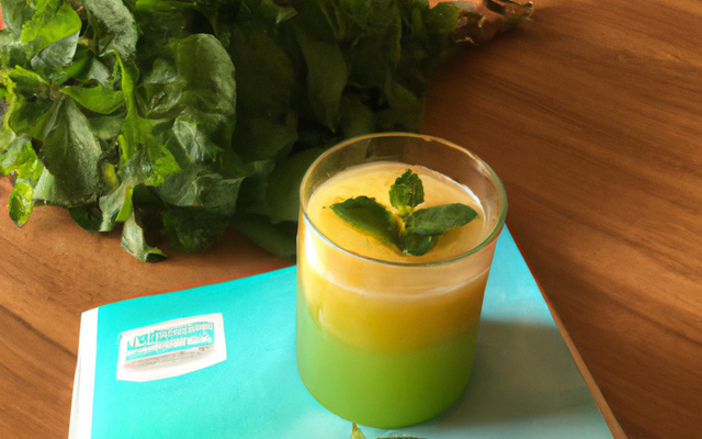 Jus de pomme à la menthe