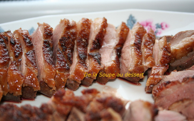 Magret de canard à l'orange et aux épices