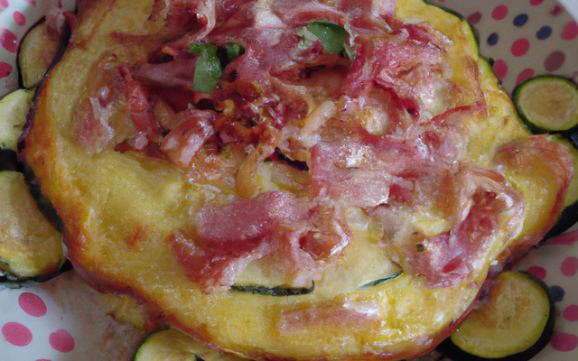 Clafoutis de courgettes et jambon