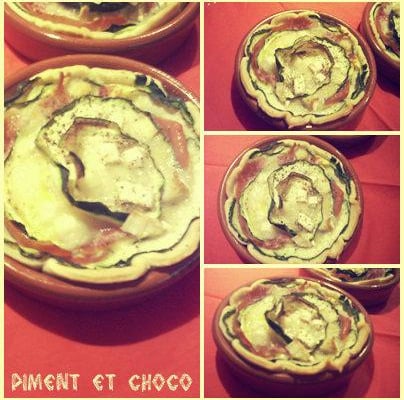 Tartelette de courgette comme une fleur