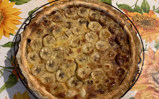 Tarte banane chocolat