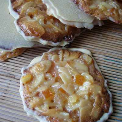 Florentins à l'orange et au chocolat blanc