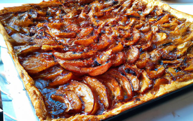 Tarte aux poires et aux marrons
