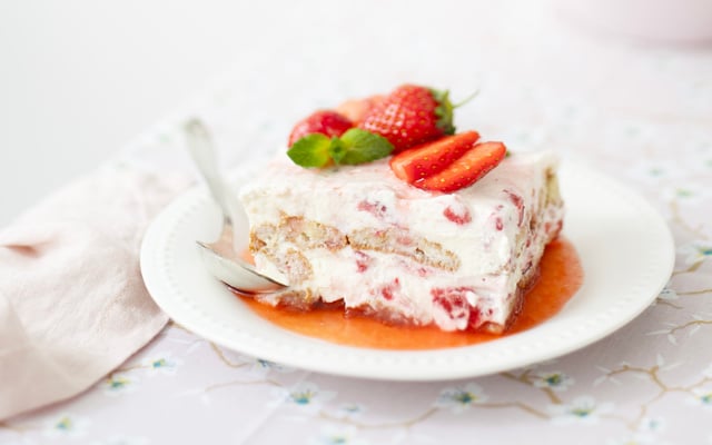 Tiramisu aux fraises