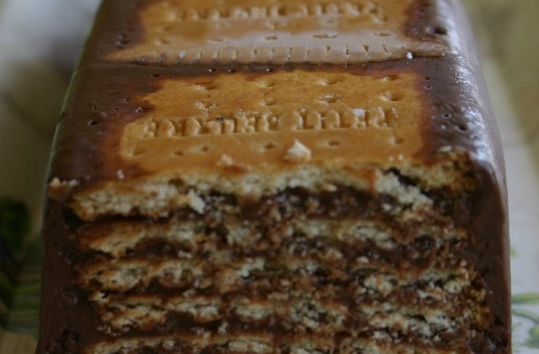 Gâteau au chocolat petits beurre/chocolat sans cuisson