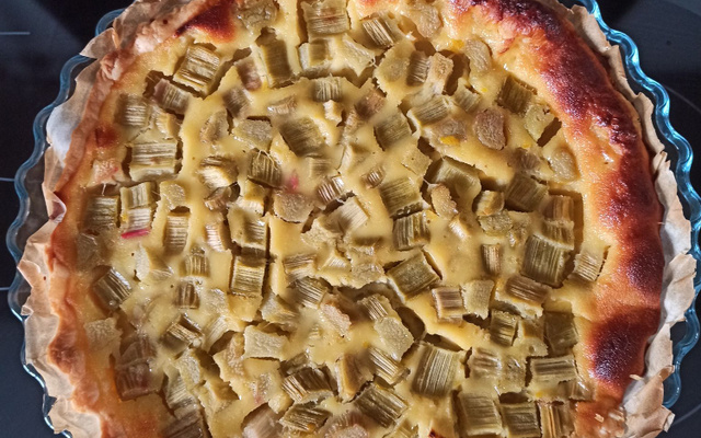 Tarte à la rhubarbe classique