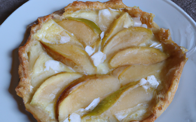 Tarte aux poires et au fromage blanc