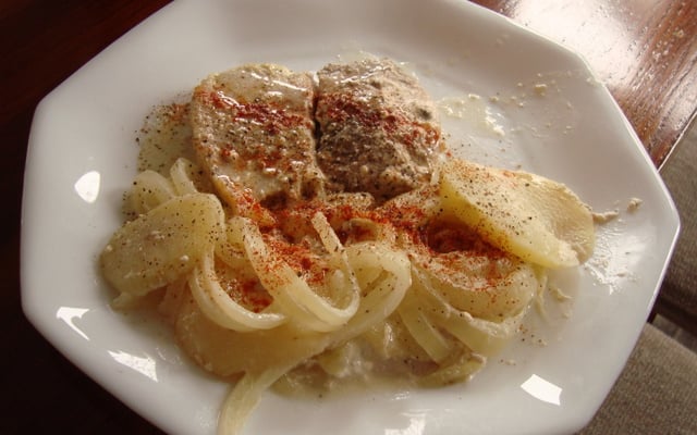 Côte de porc dauphinoise