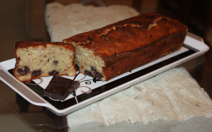 Cake aux bananes et pépites de chocolat