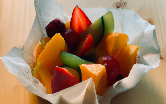 Papillote de Fruits Frais épicé