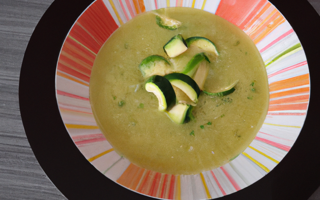 Velouté de courgettes économique