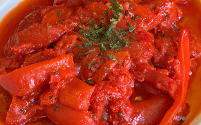 La véritable piperade au Piment d'Espelette