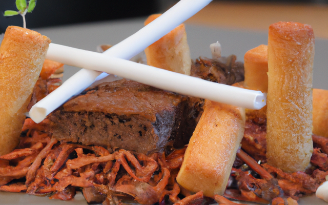 Sablé au chocolat, crème parfumée au vin de Paille et Griottines de Fougerolles